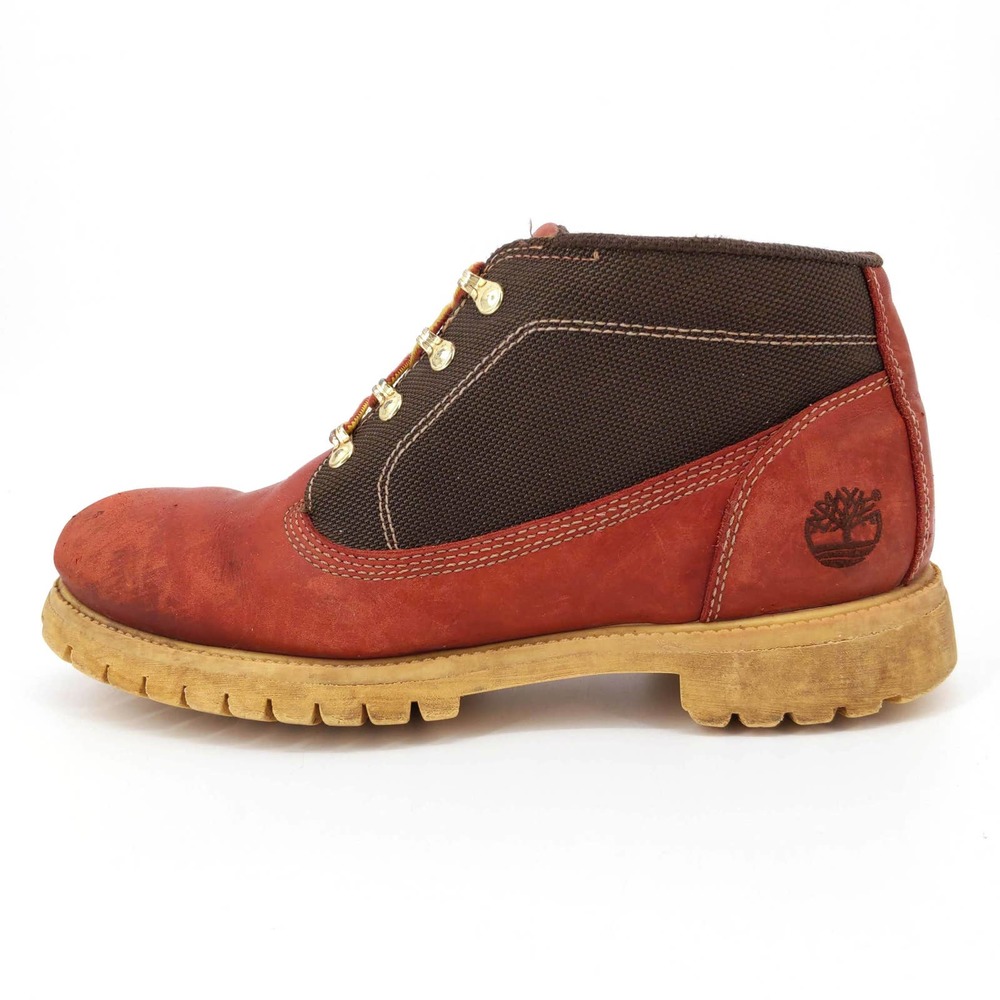 Timberland Leather Waterproof Boots Outdoor Workwear 13048 Cognac Men's US 12